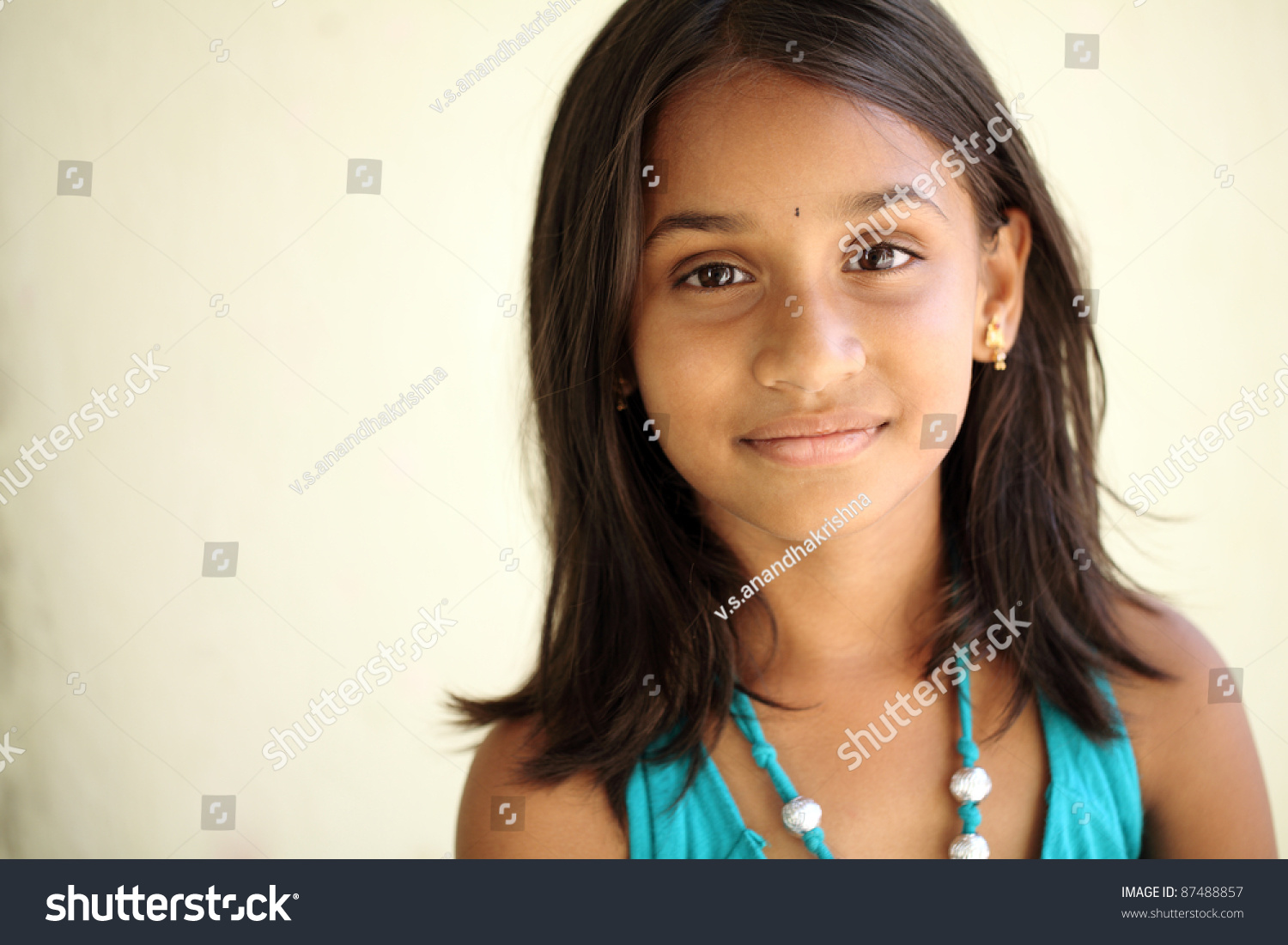 Beautiful Indian Little Girl Stock Photo 87488857 : Shutterstock