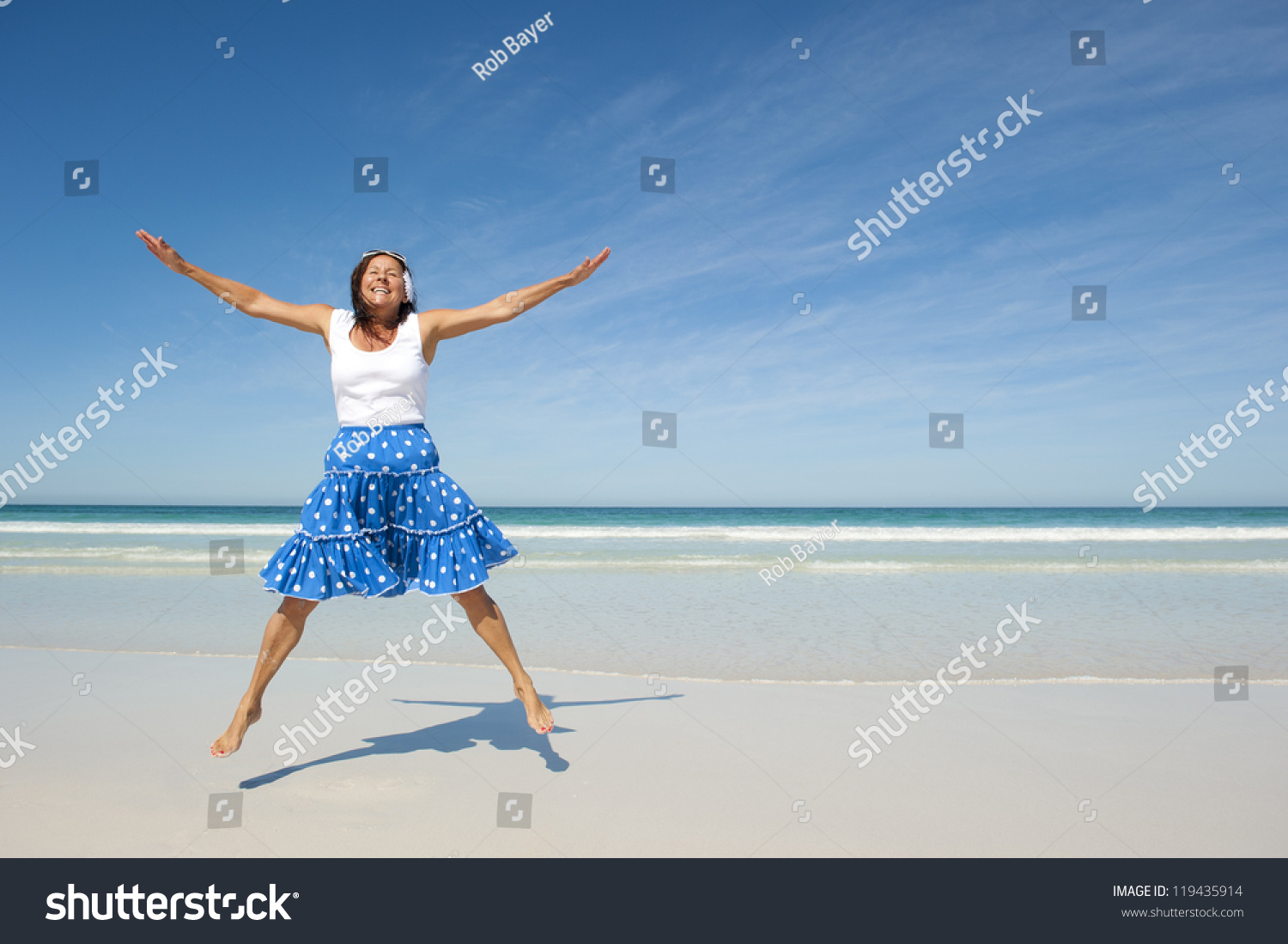 Beautiful Looking Active Senior Woman Enjoying Stock Photo 119435914 ...