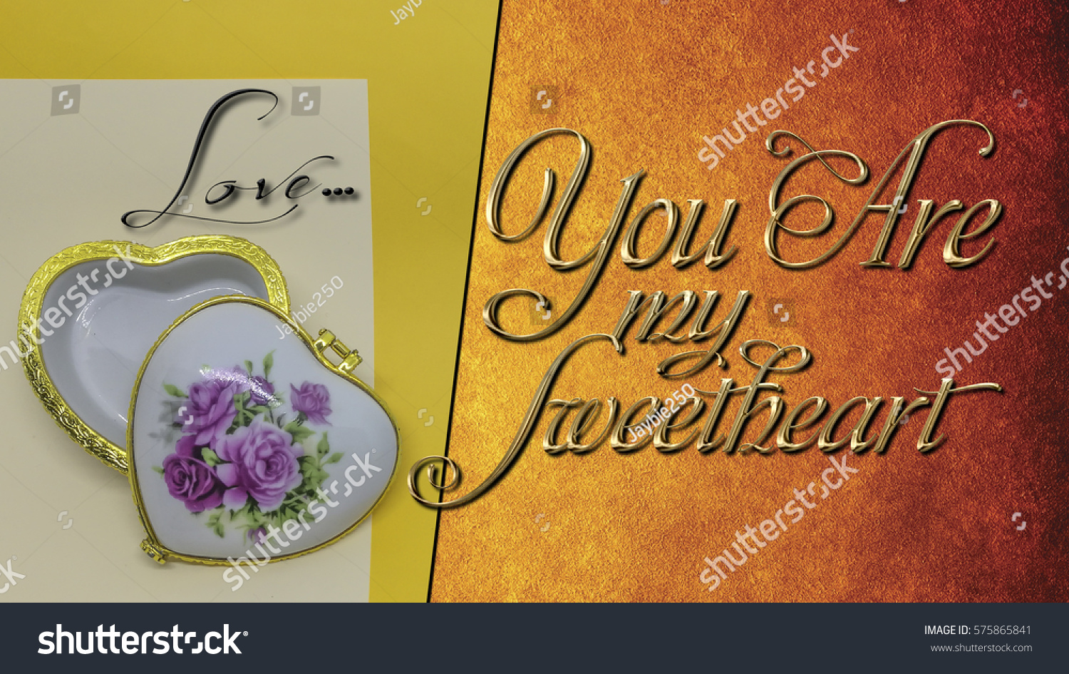 Beautiful Love Phrases With Word You Are My Sweetheart With Love Shape Ceramic Container Beautiful Love Phrases With Word You Are My Sweetheart With Love Shape Ceramic Container