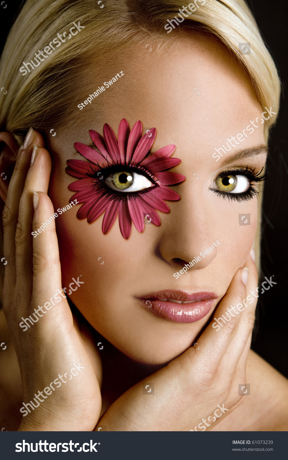 flower petal makeup