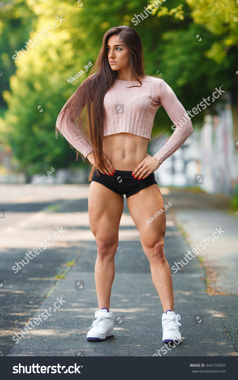 Muscle sexy girl