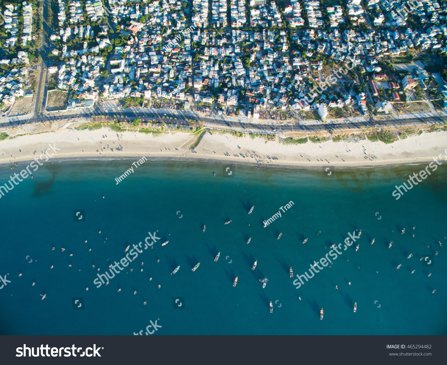 Beautiful My Khe Beach Drone Da Stock Photo Shutterstock