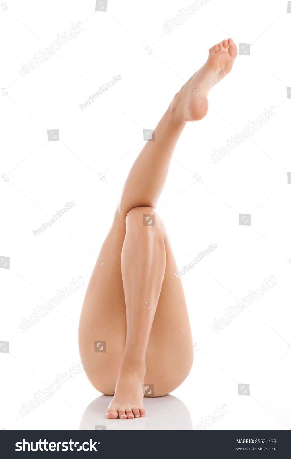 Beautiful Naked Woman Legs Hip Shape Foto Stok Shutterstock