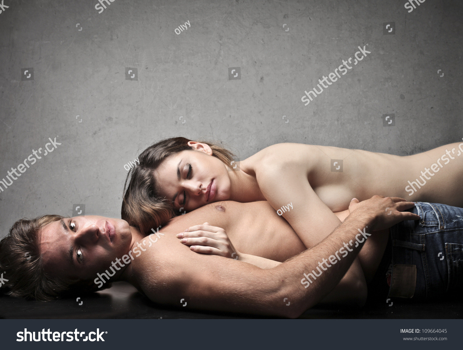 Sexy nude wife in bed with boyfriendnd — 15