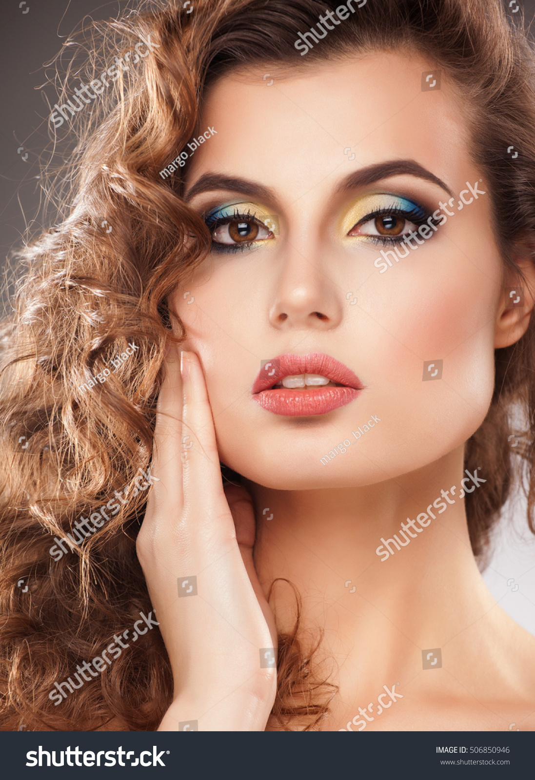 Beautiful Natural Curly Blonde Hair Portrait Stock Photo Edit Now Beautiful Natural Curly Blonde Hair Portrait Stock Photo Edit Now