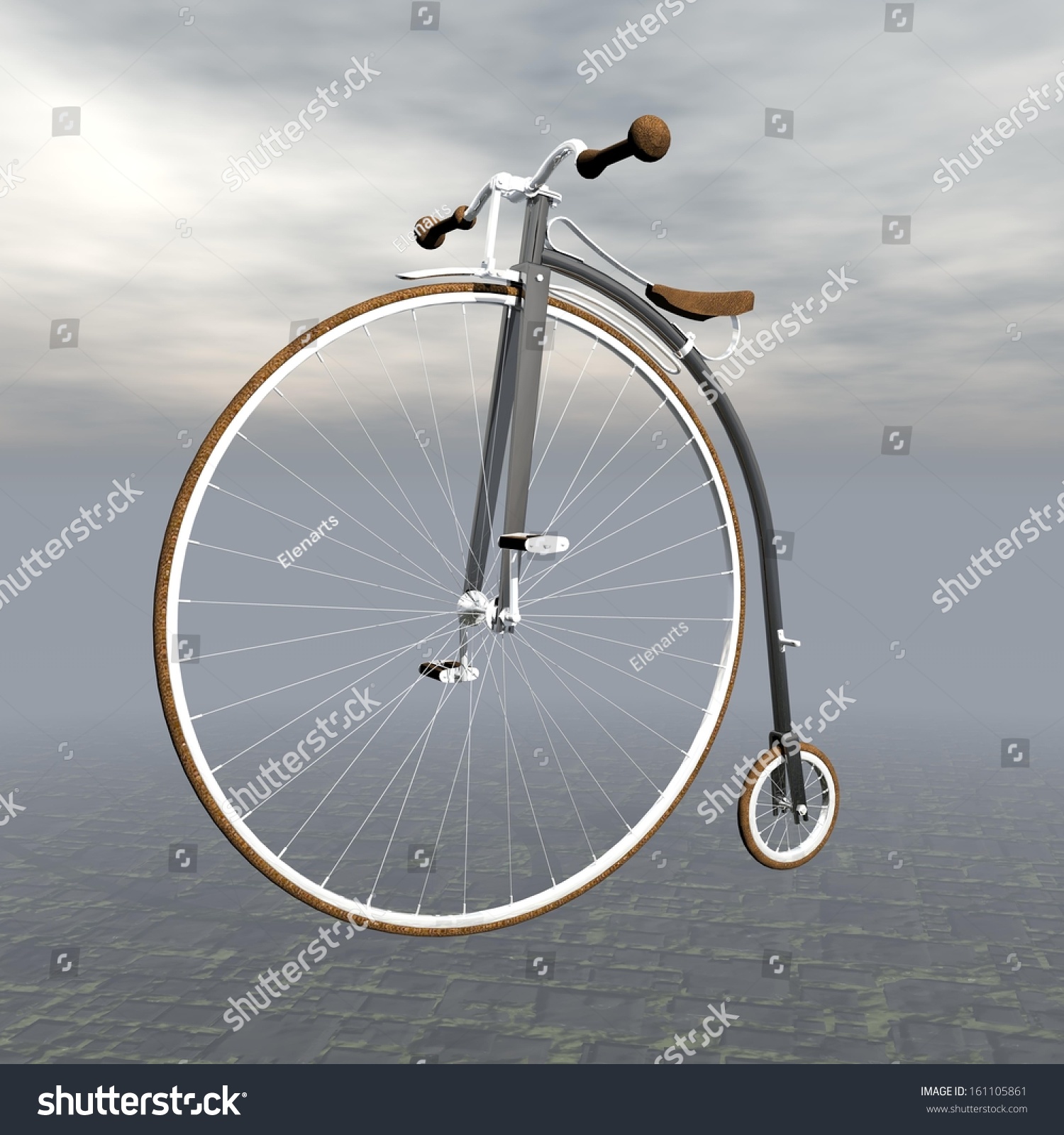 bike with one big wheel