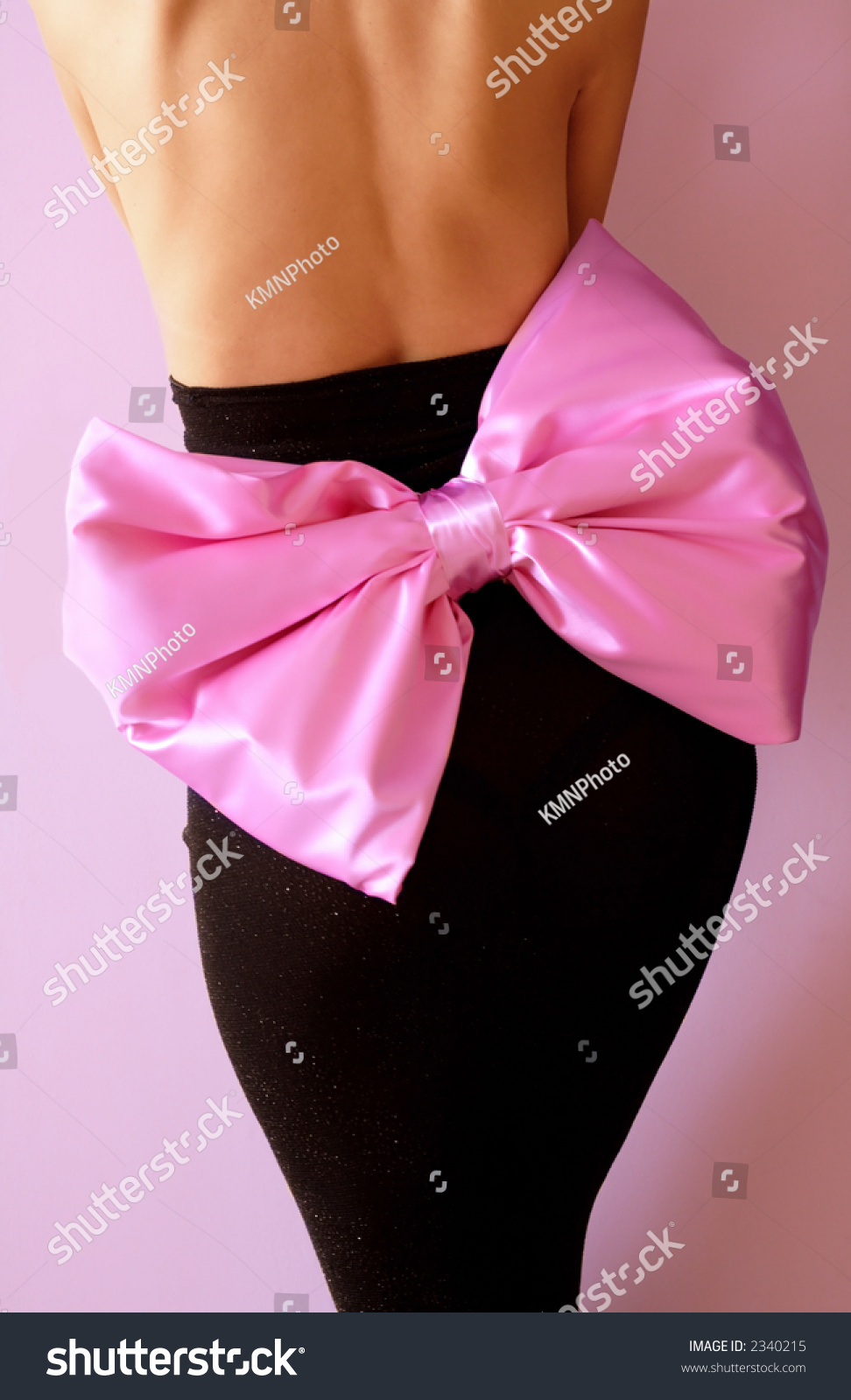 dress with big ribbon at the back