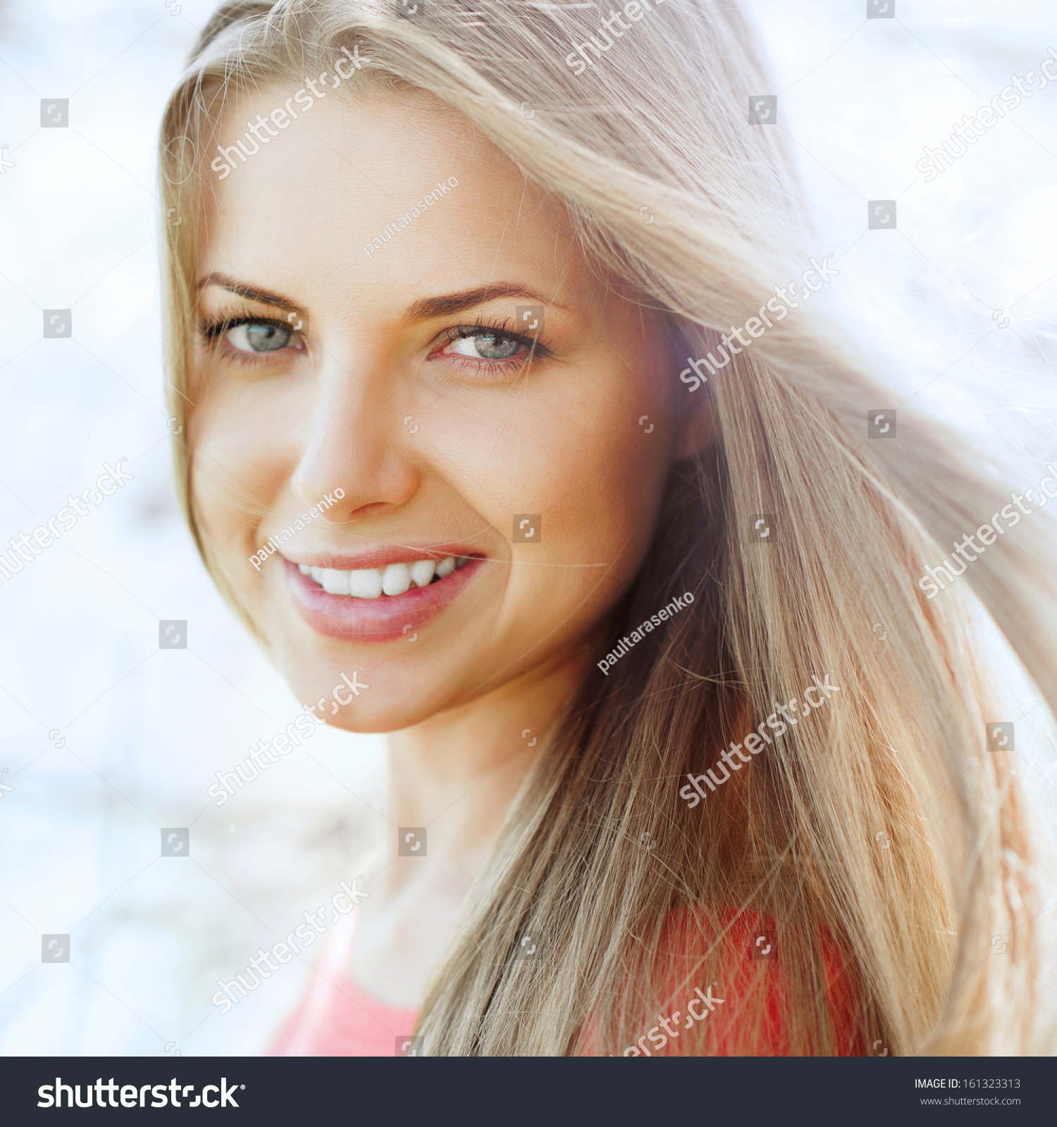 Beautiful Perfect Girl Face Portrait Beautiful Perfect Girl Face Portrait