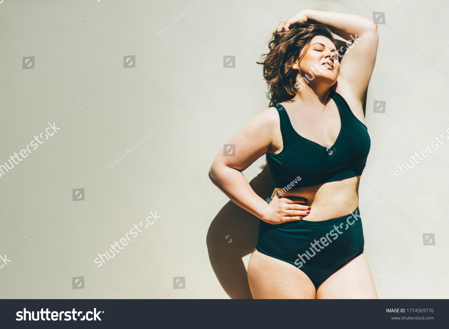 Curvy Women In Lingerie Images Stock Photos Vectors Shutterstock