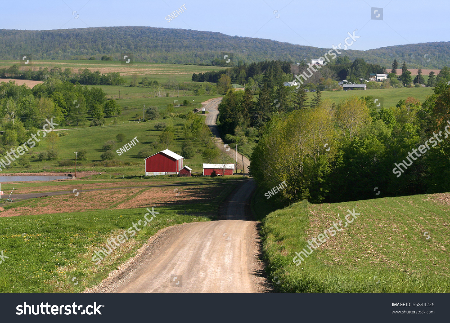 Beautiful Rural Drive Through Farm Lands In Pennsylvania Stock Photo ...