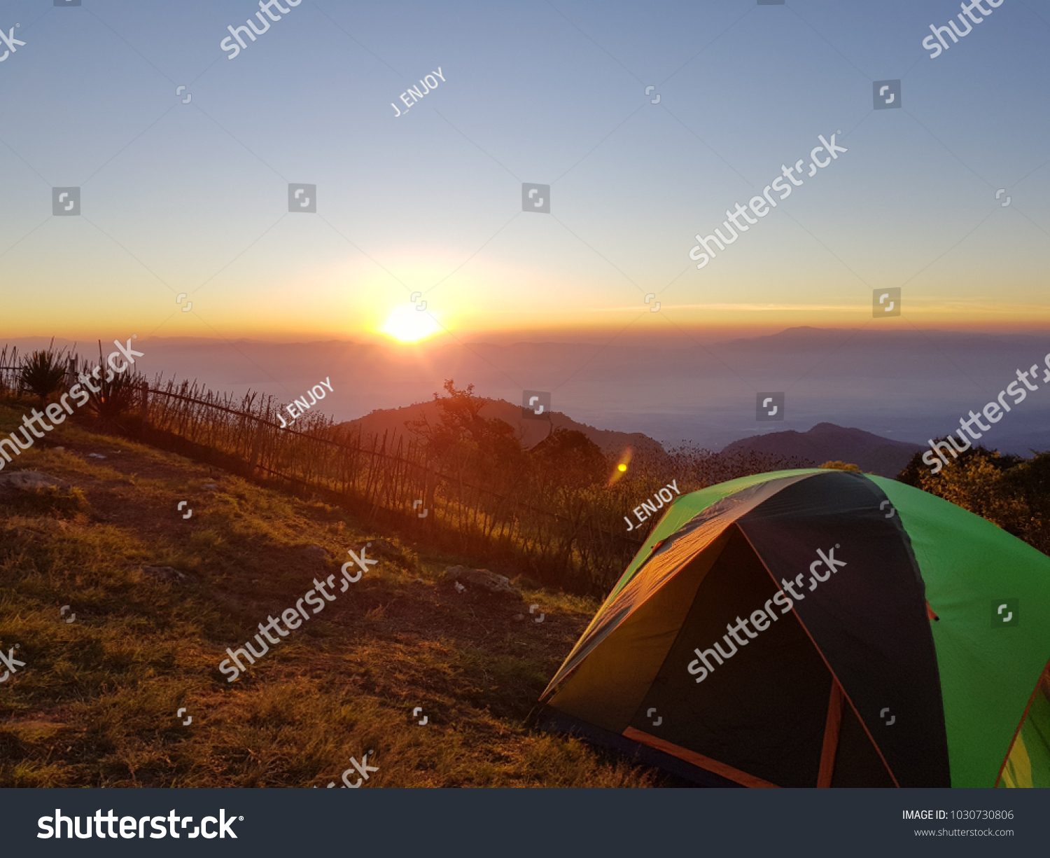 Beautiful Scenery Sunrise Rising Morning Sun Stock Photo Edit Now