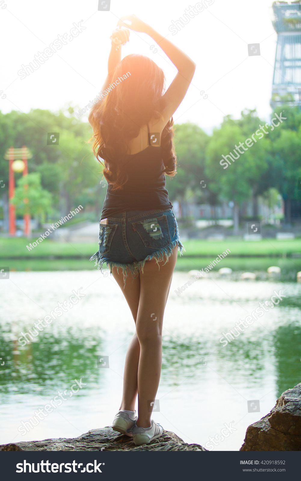 Beautiful Sexy Female Slim Slender Body Stock Photo Shutterstock
