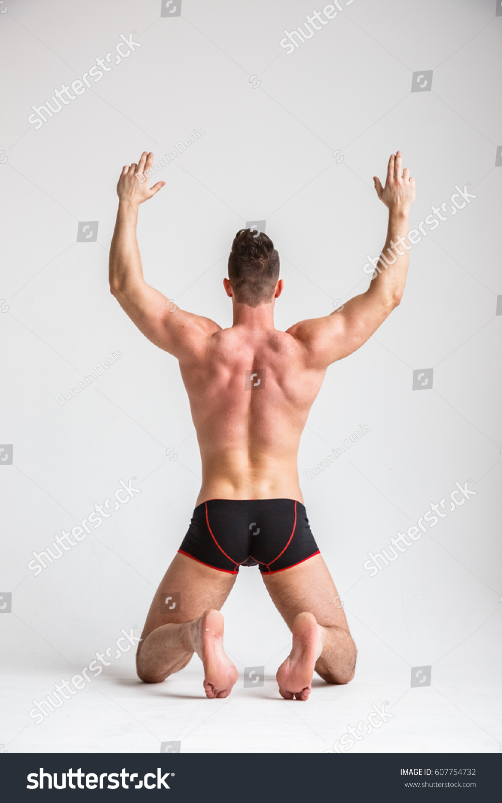 Beautiful Sexy Muscular Naked Man Posing Stock Photo Shutterstock