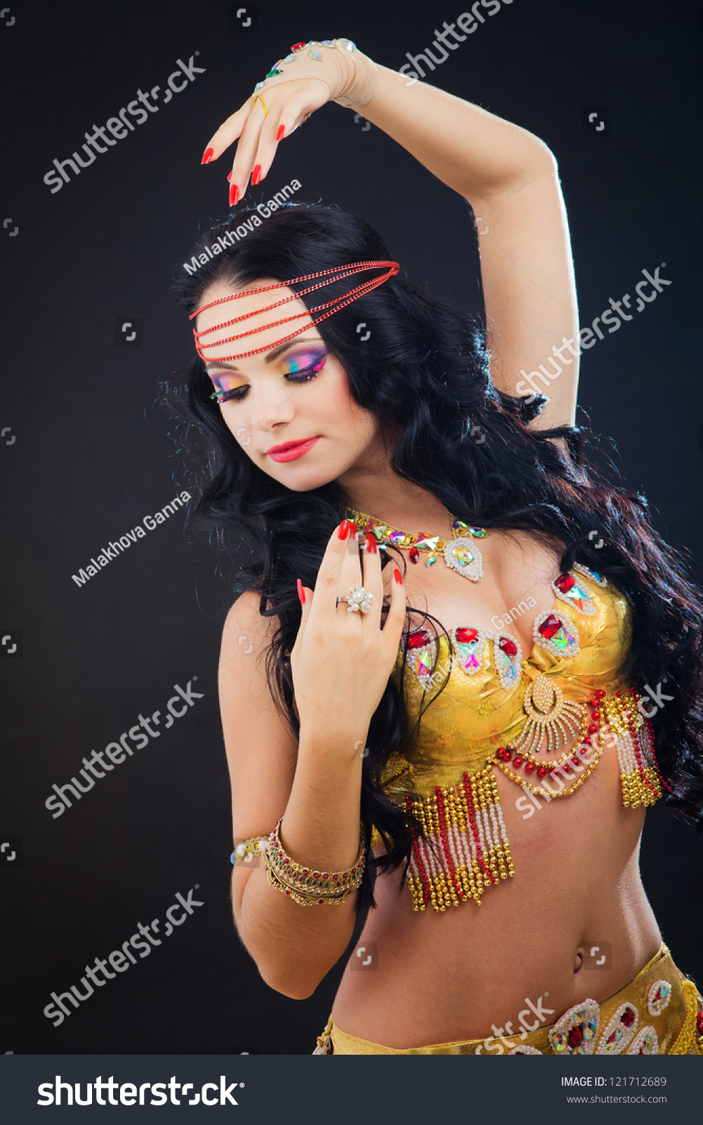 Beautiful Sexy Woman Belly Dancer Arabian Stock Photo Edit Now 121712689