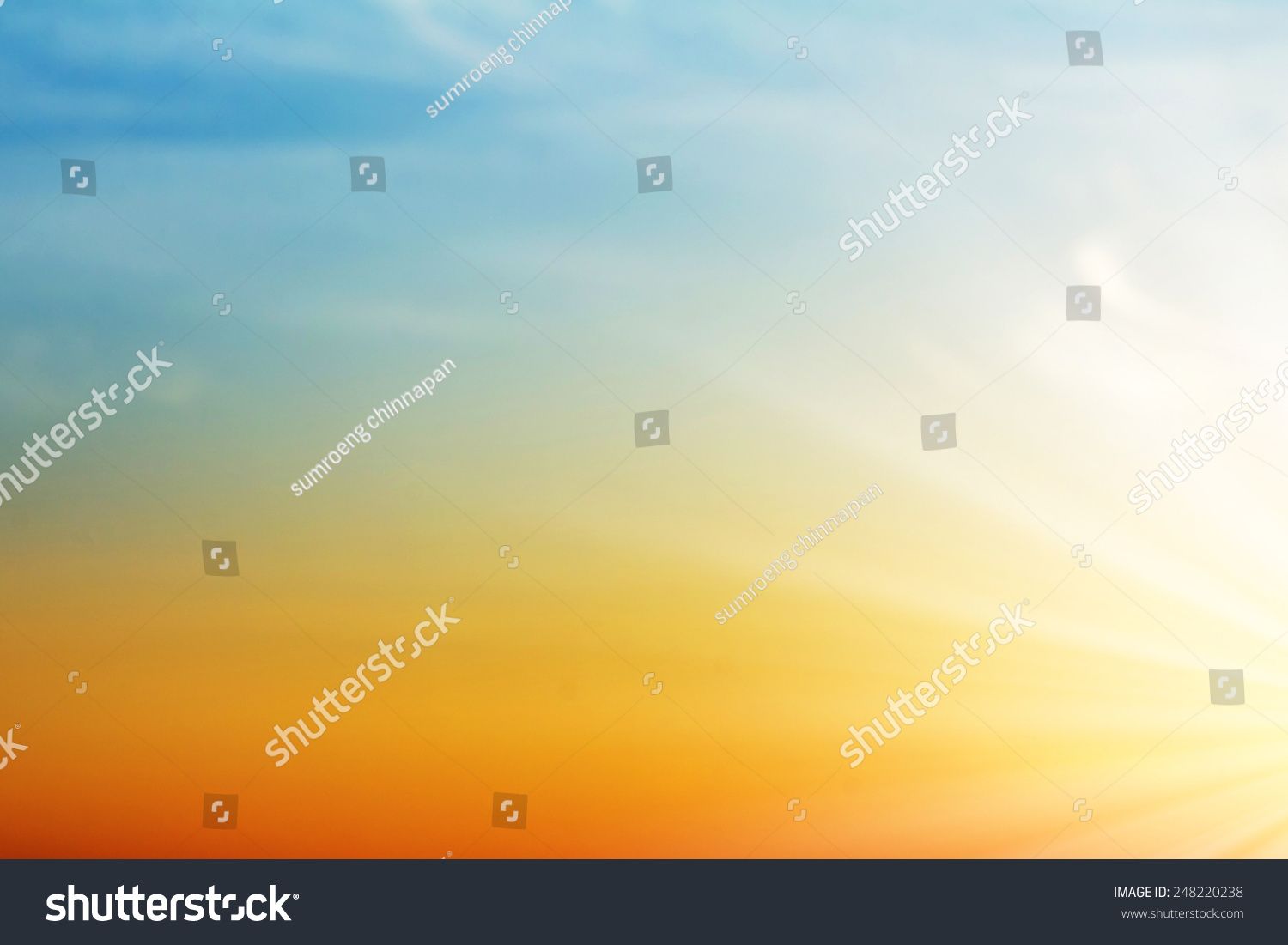 Beautiful Sky Sunset Time Stock Photo 248220238 | Shutterstock