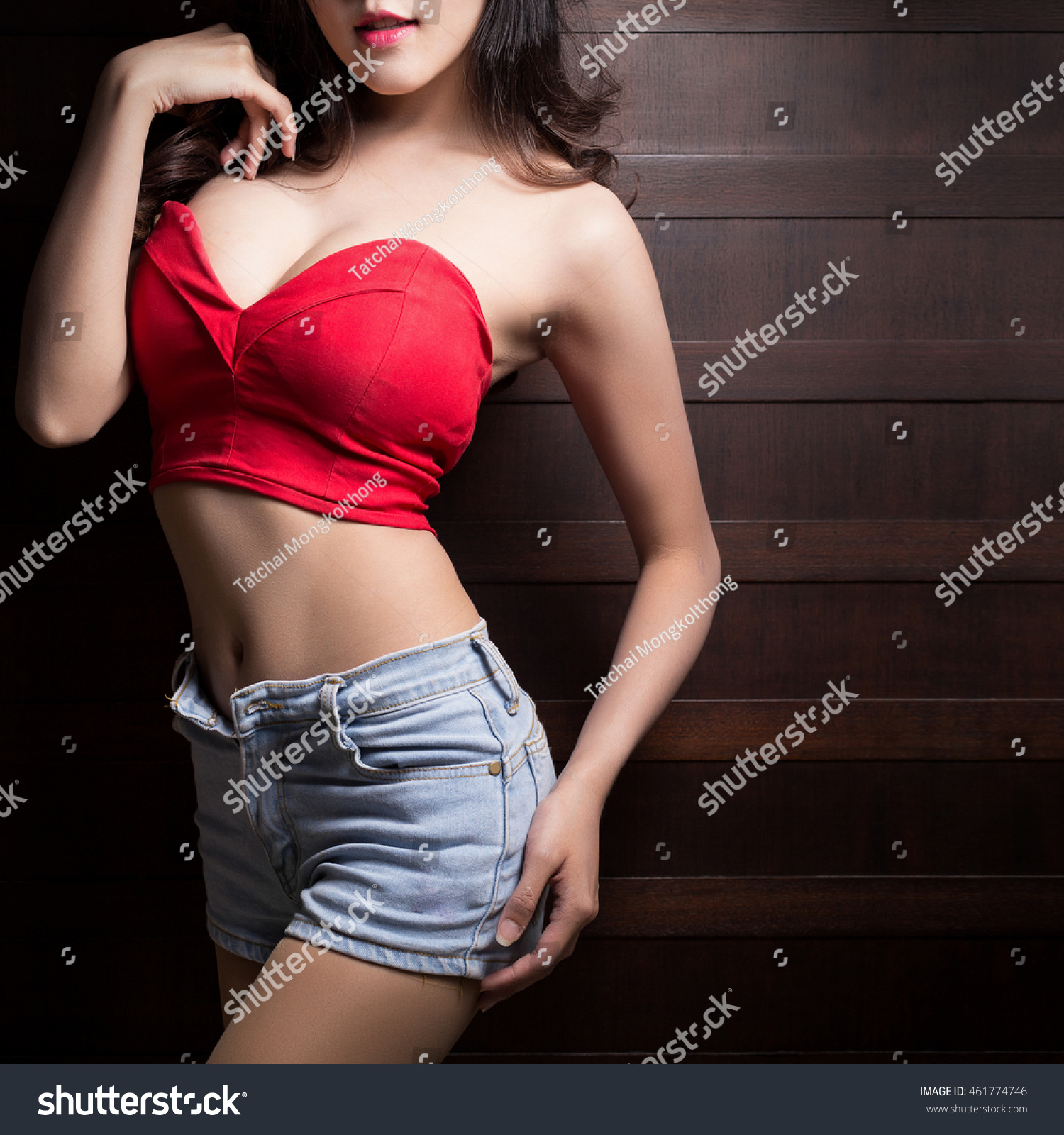 Beautiful Slim Body Of Asian Woman Stock Photo 46177