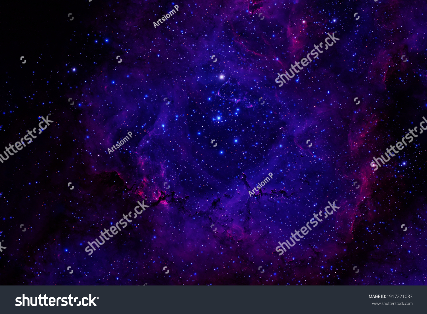 Beautiful Space Stars Galaxies Elements This Stock Photo 1917221033 ...