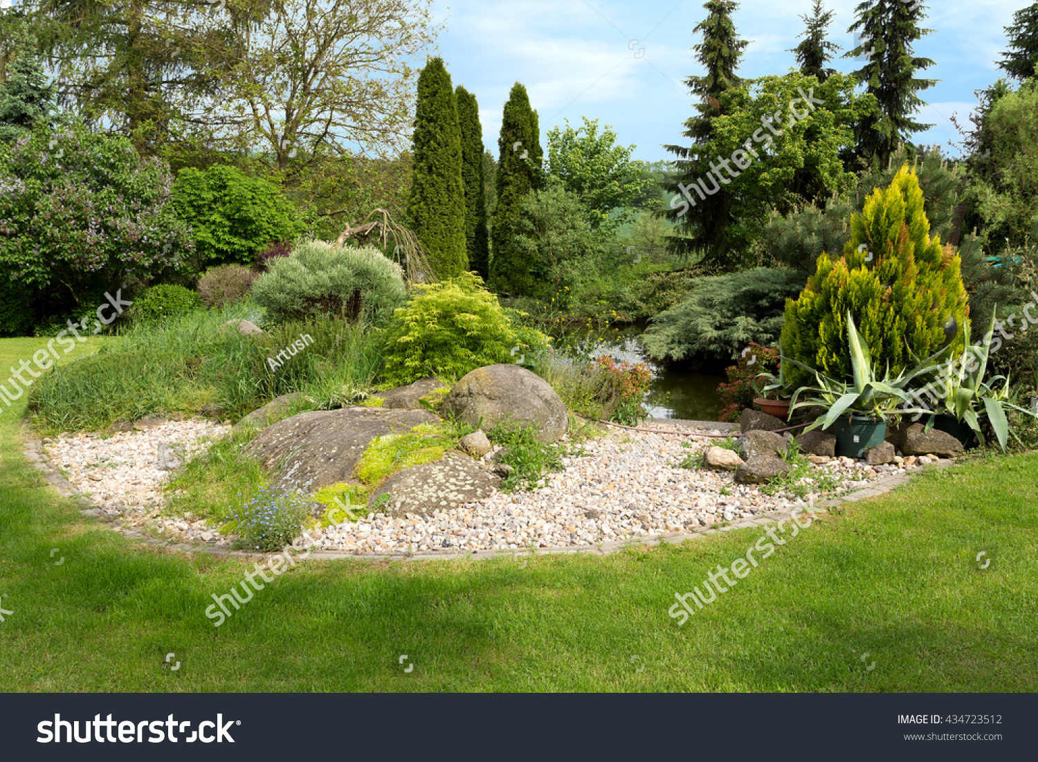 beautiful spring garden design with conifer trees green grass and eneving sun luxury - Garden Design Trees beautiful spring garden design with conifer trees green grass and eneving sun luxury - Garden Design Trees