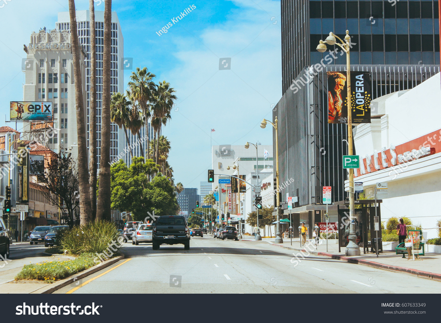 Beautiful Streets Los Angeles Usa Not Stock Photo (Edit Now) 607633349