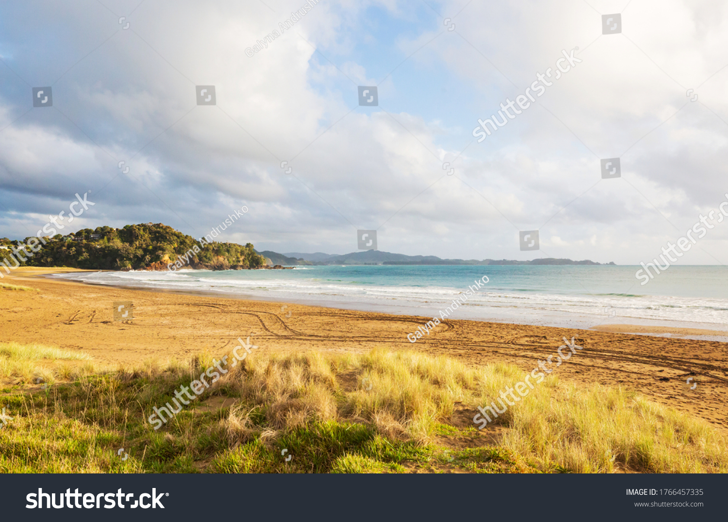 Beautiful Sunset Ocean Beach New Zealand Stock Photo (Edit Now) 1766457335
