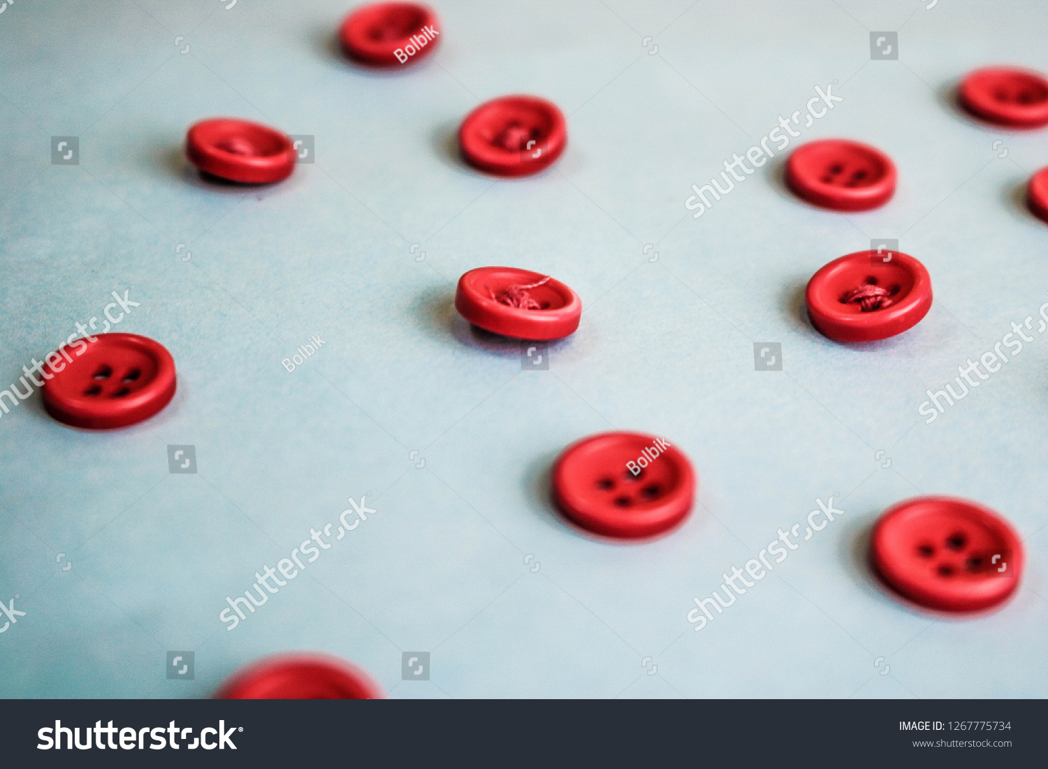 red buttons for sewing