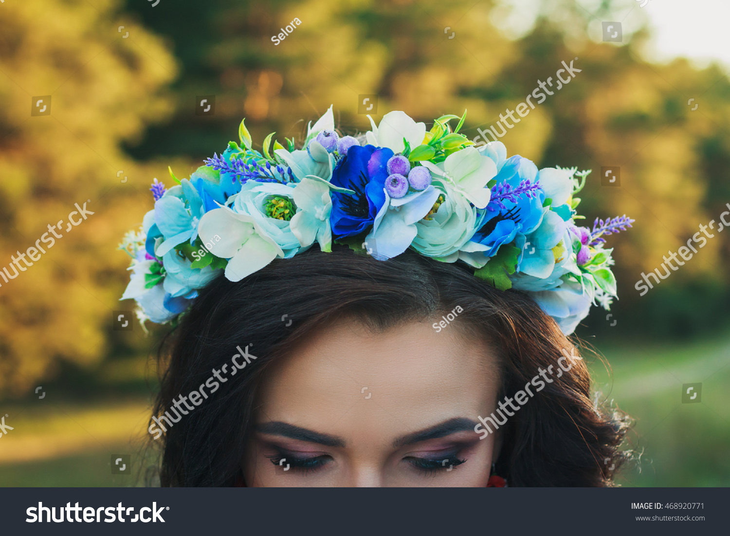 large flower crown