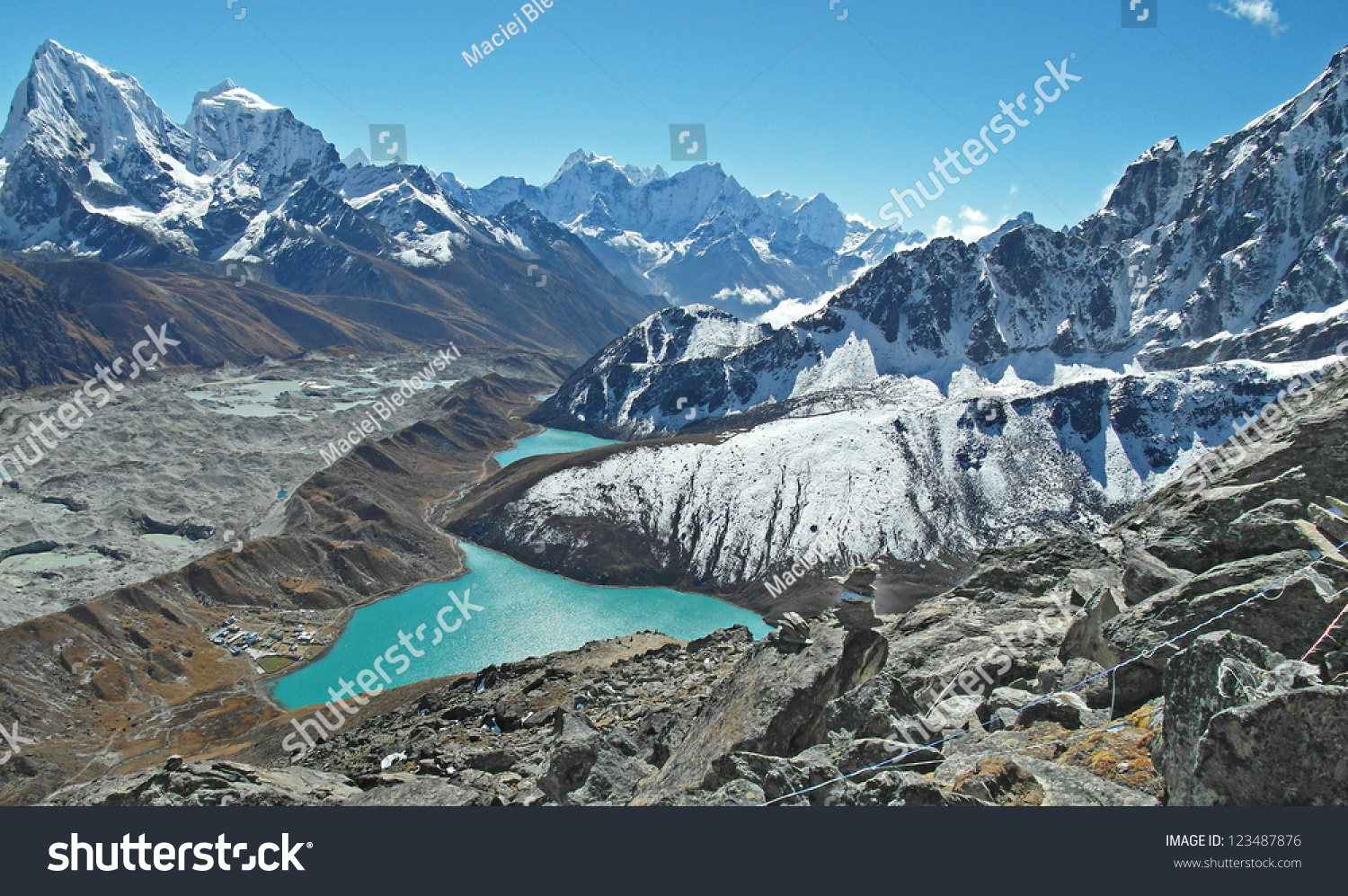 Beautiful View Gokyo Ri Everest Region Stock Photo (Edit Now) 123487876