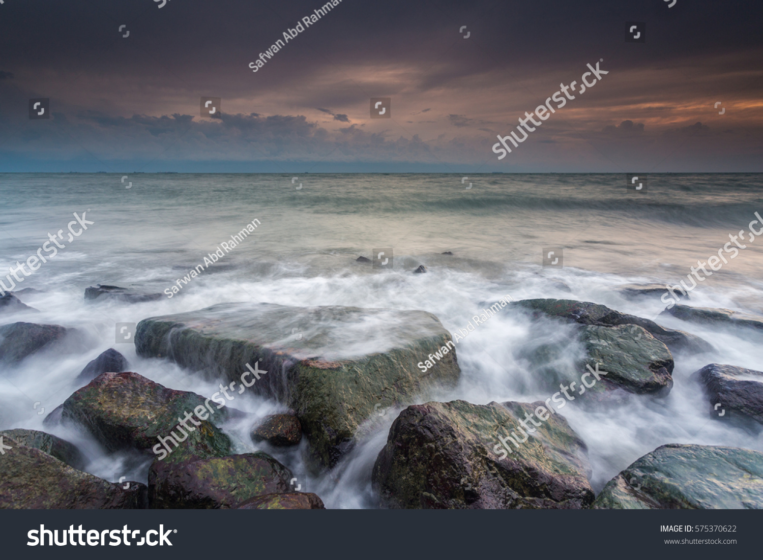 Beautiful View Beach Sea Side Amazing Stock Photo Edit Now