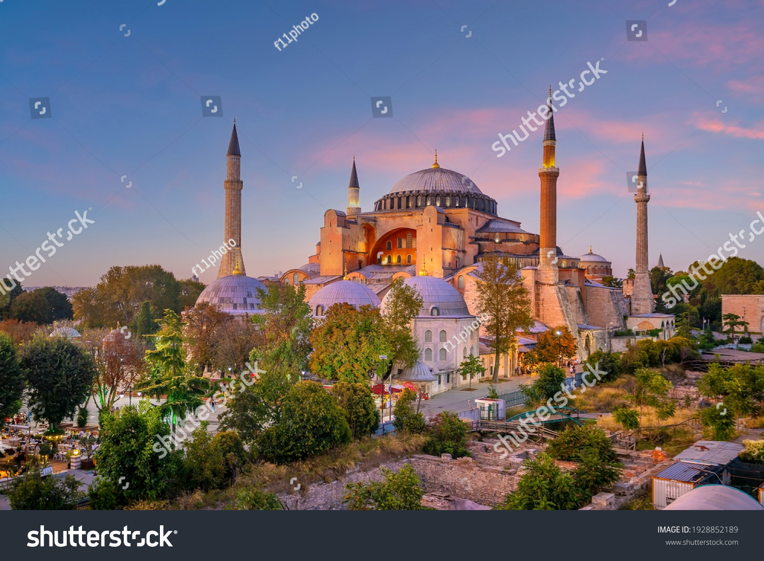 Beautiful View On Hagia Sophia Istanbul Stock Photo Edit Now