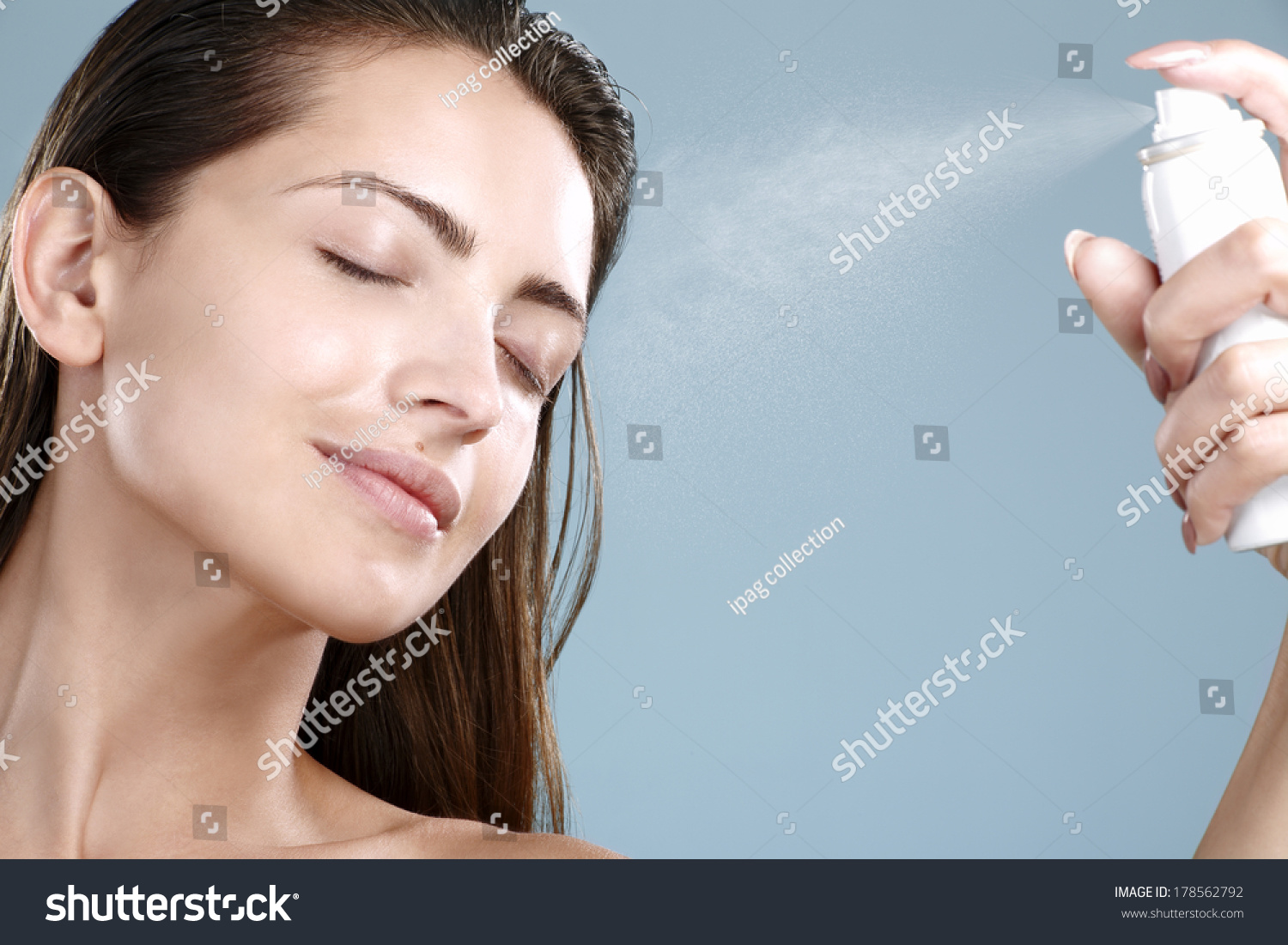 Face Spray Woman Images Stock Photos Vectors Shutterstock