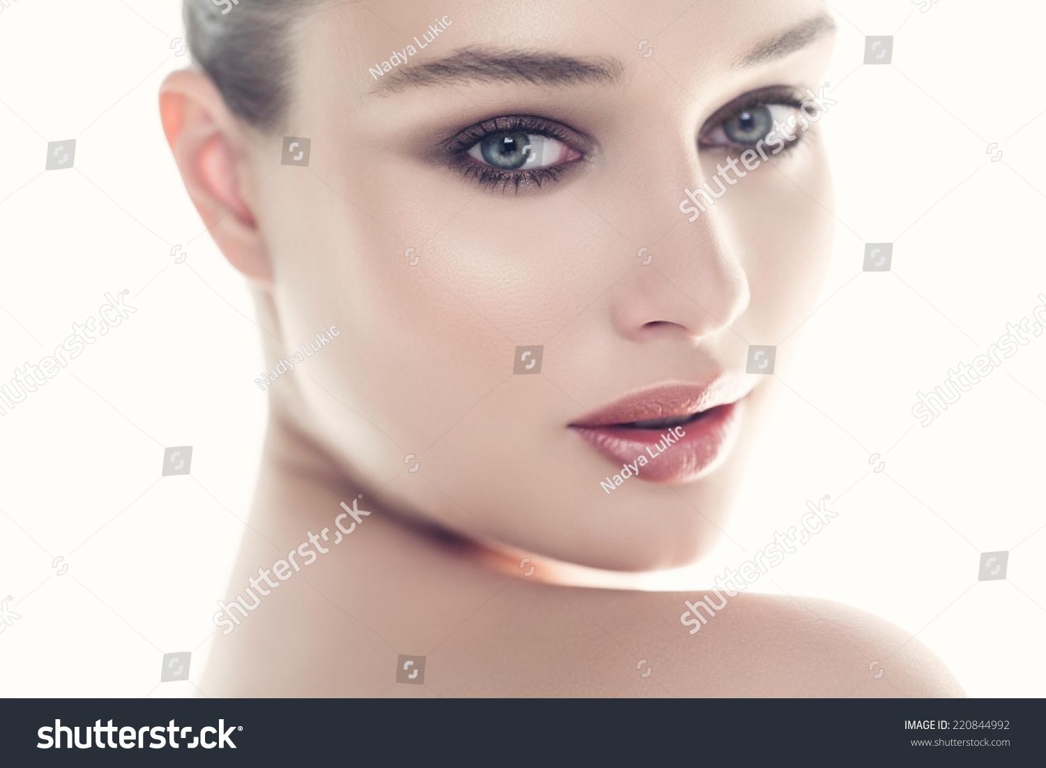 Beautiful Woman. Close Up. Stock Photo 220844992 : Shutterstock