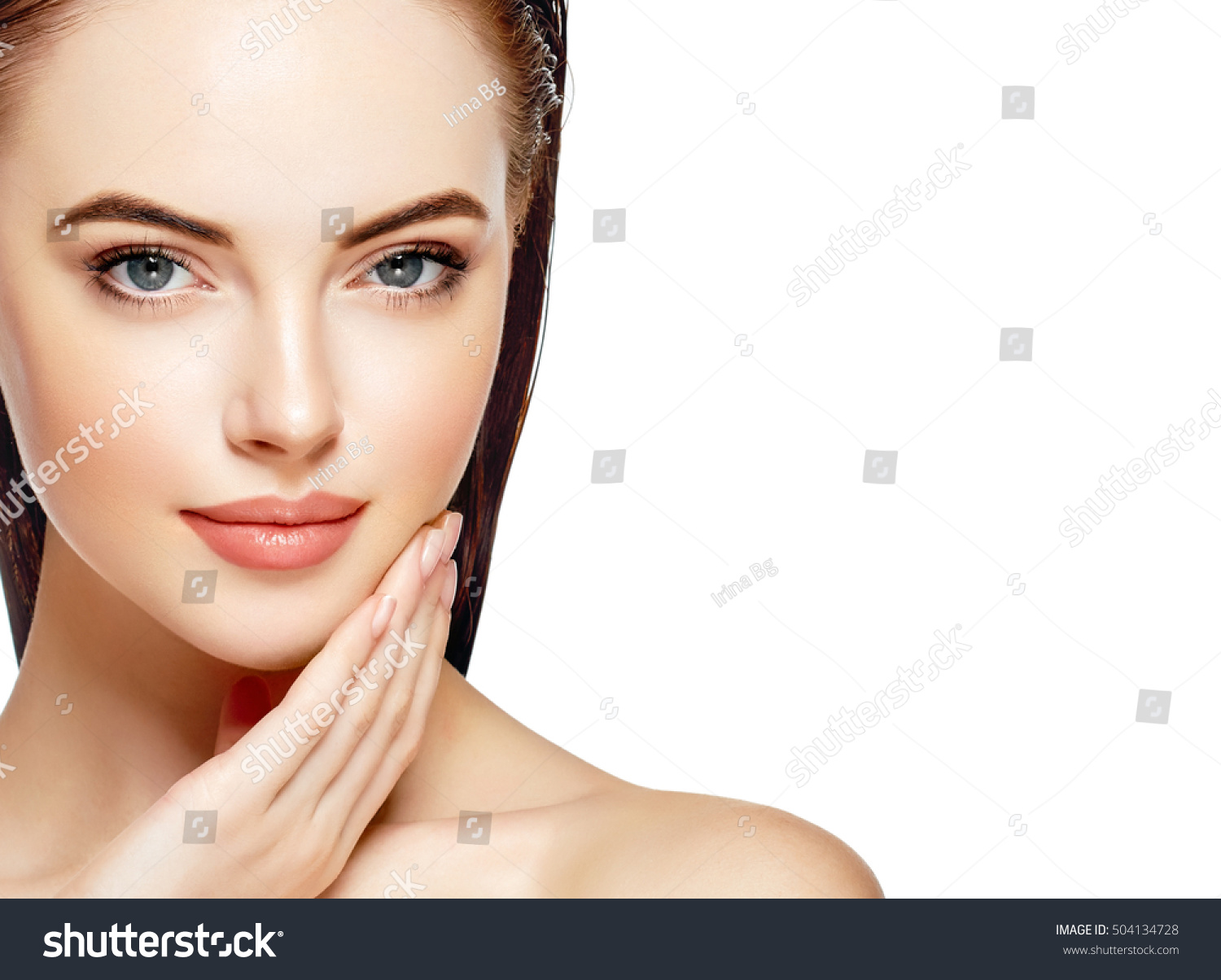 Beautiful Woman Face Portrait Beauty Skin Stock Photo Edit Now