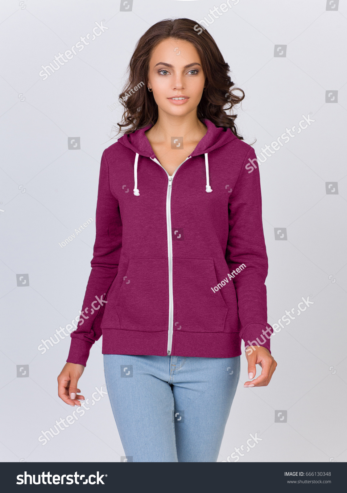 crimson color hoodie