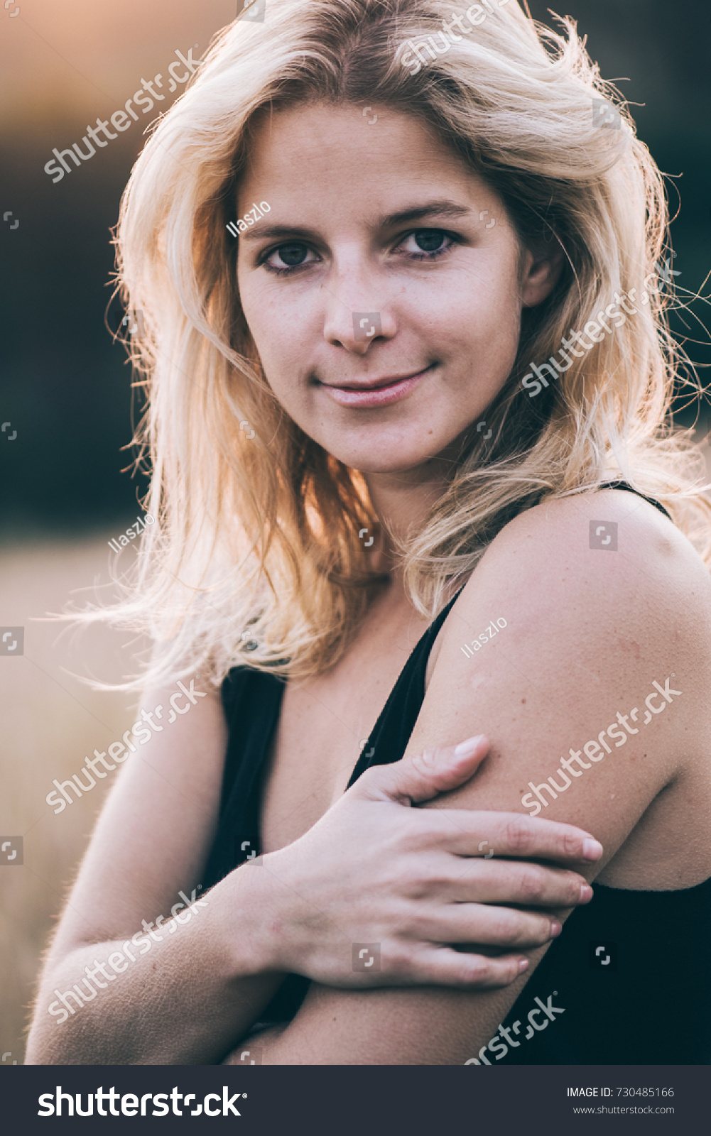 Beautiful Woman Looking At Camera Stock Photo   Image Of Business