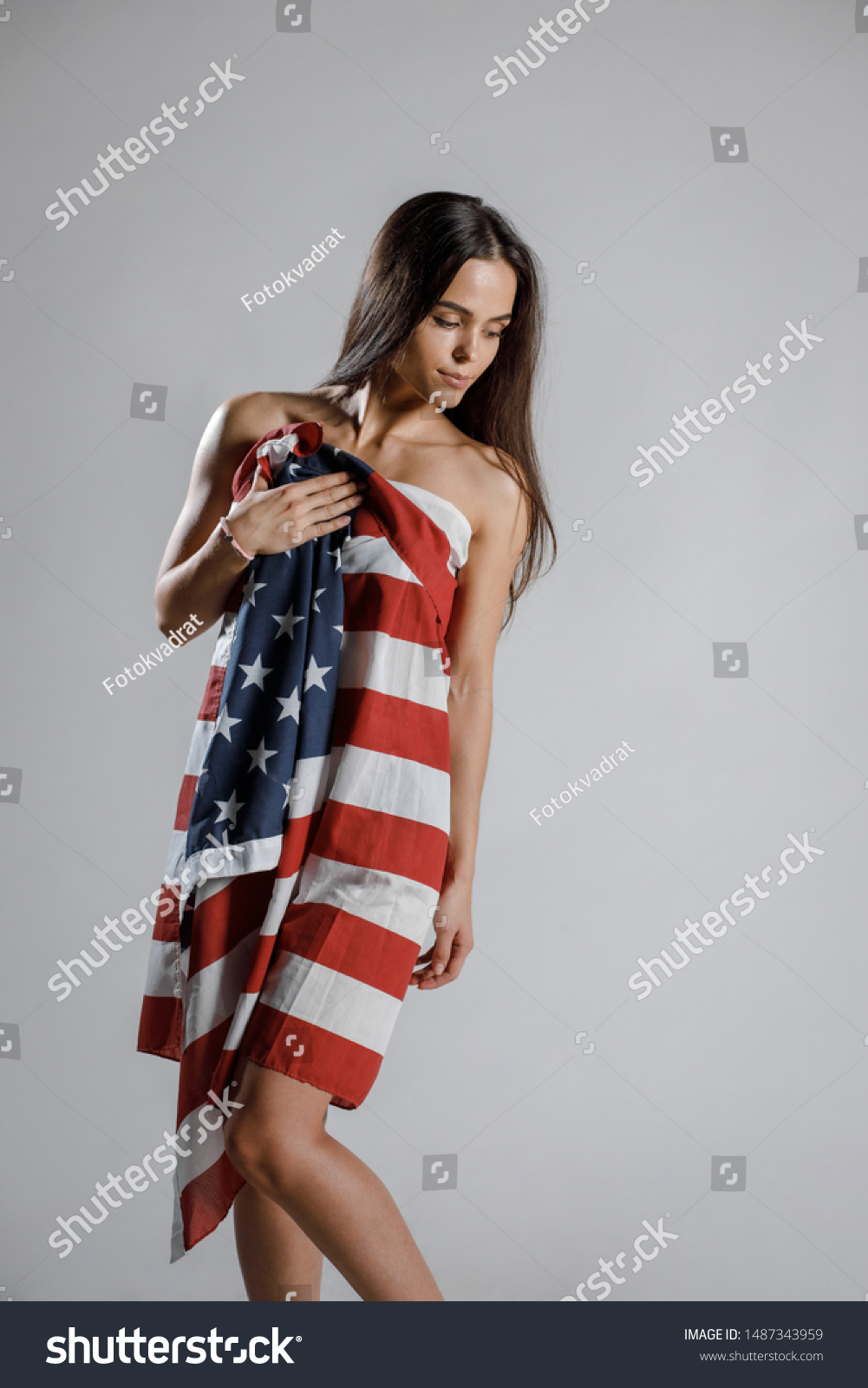 sexy american flag dress