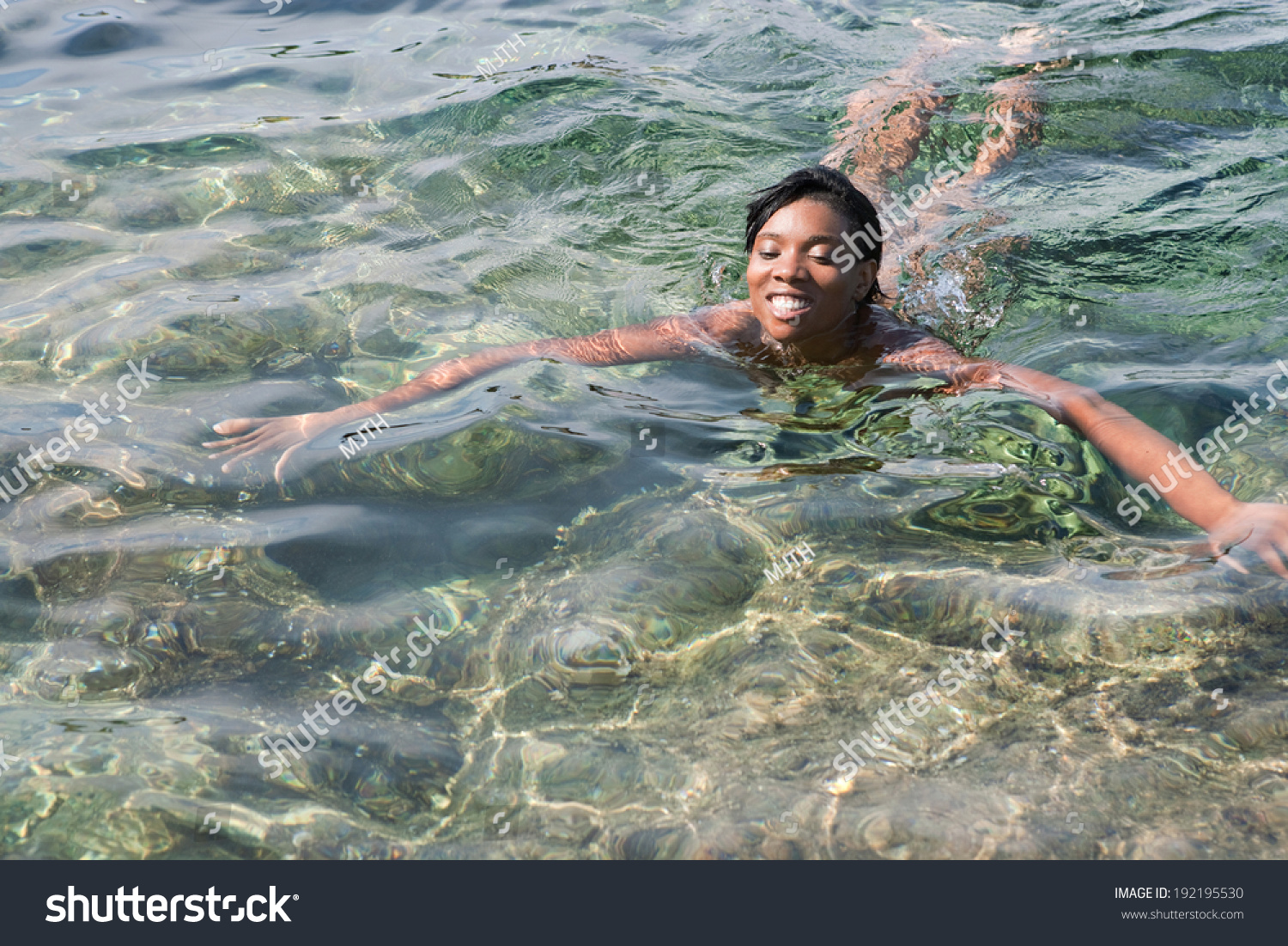 Black girls getting naked swim Beautiful Young African American Black Woman Stock Photo Edit Now 192195530