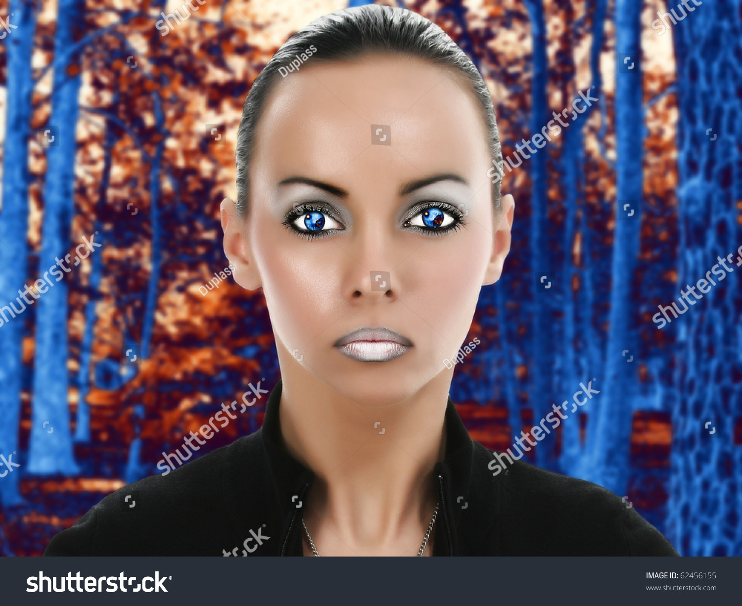 Beautiful Young Alien Woman Fantasy Scifi Stock Illustration 62456155 Shutterstock 
