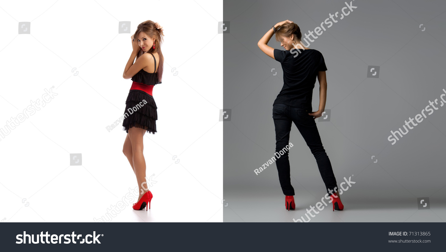 young girl high heels