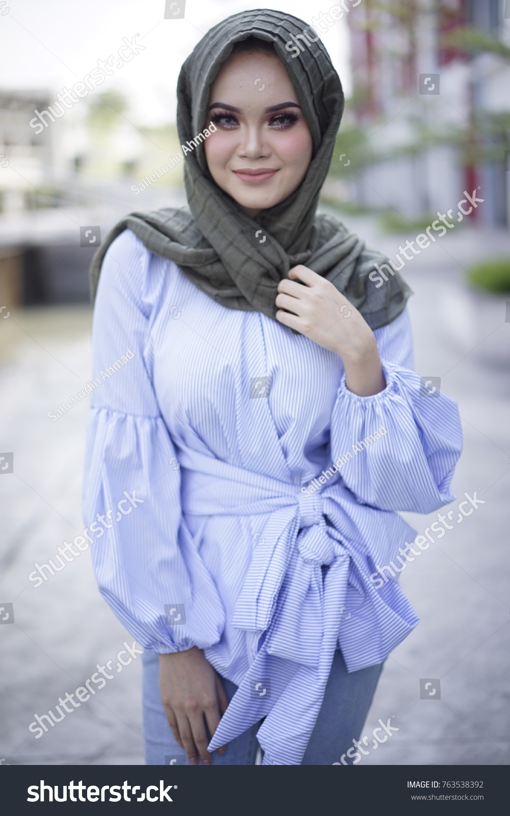 Beautiful Young Model Fashionable Hijab Style Stock Photo Edit Now