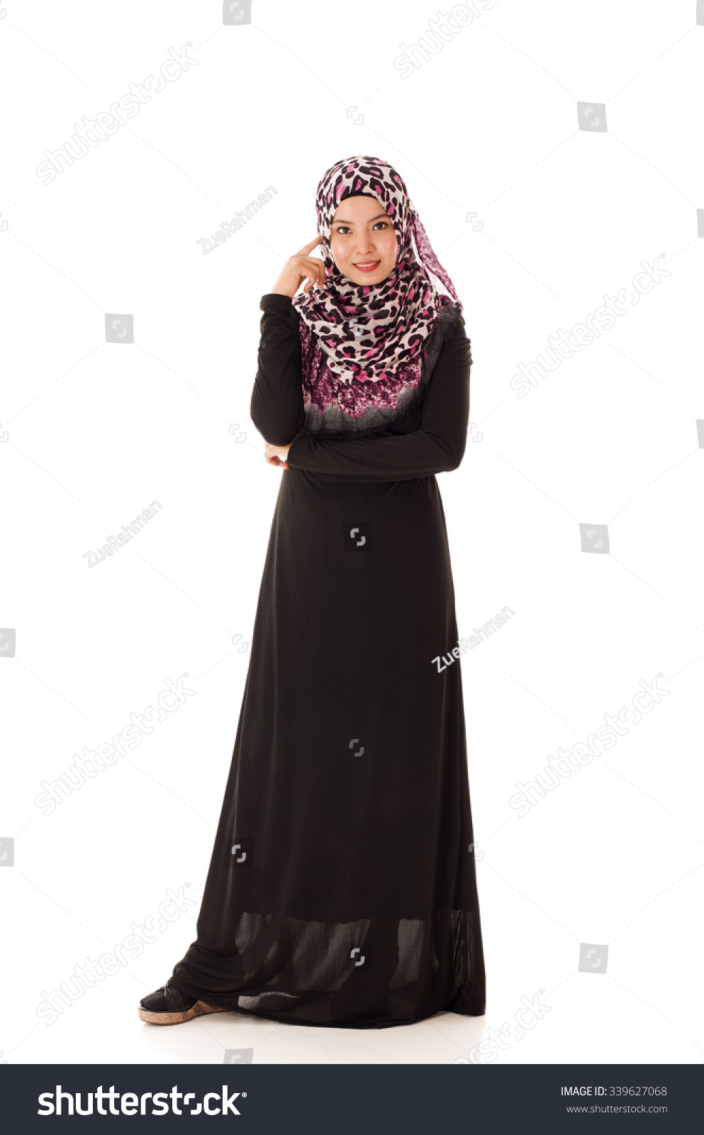 Beautiful Young Muslimah Fashion Pose Isolated Stock Photo Edit Now