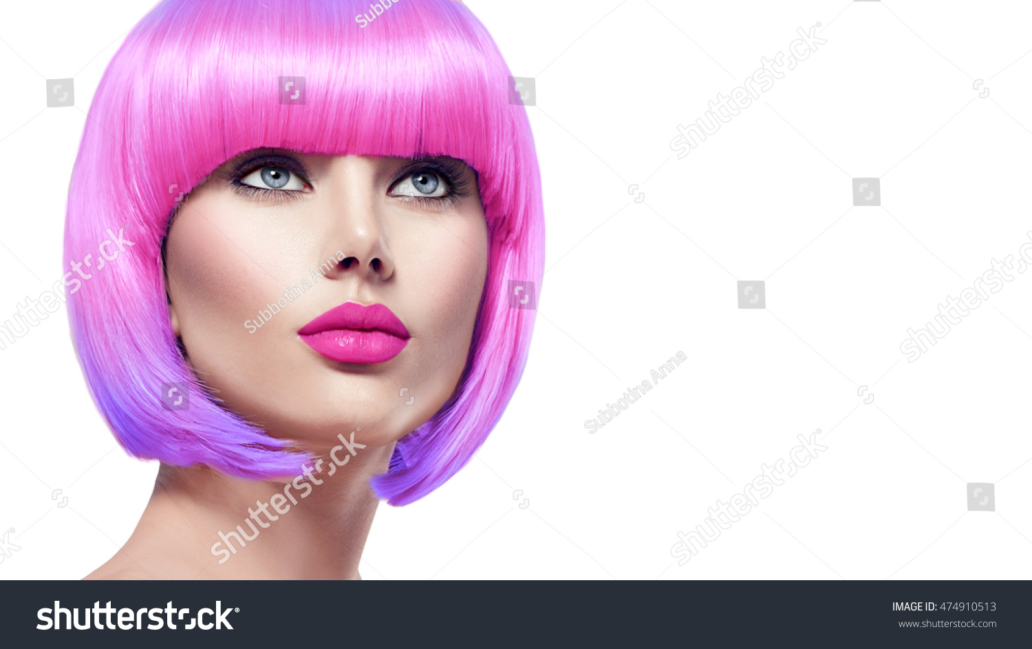 Beauty Fashion Model Portrait Ombre Hair Stock Image Download Now