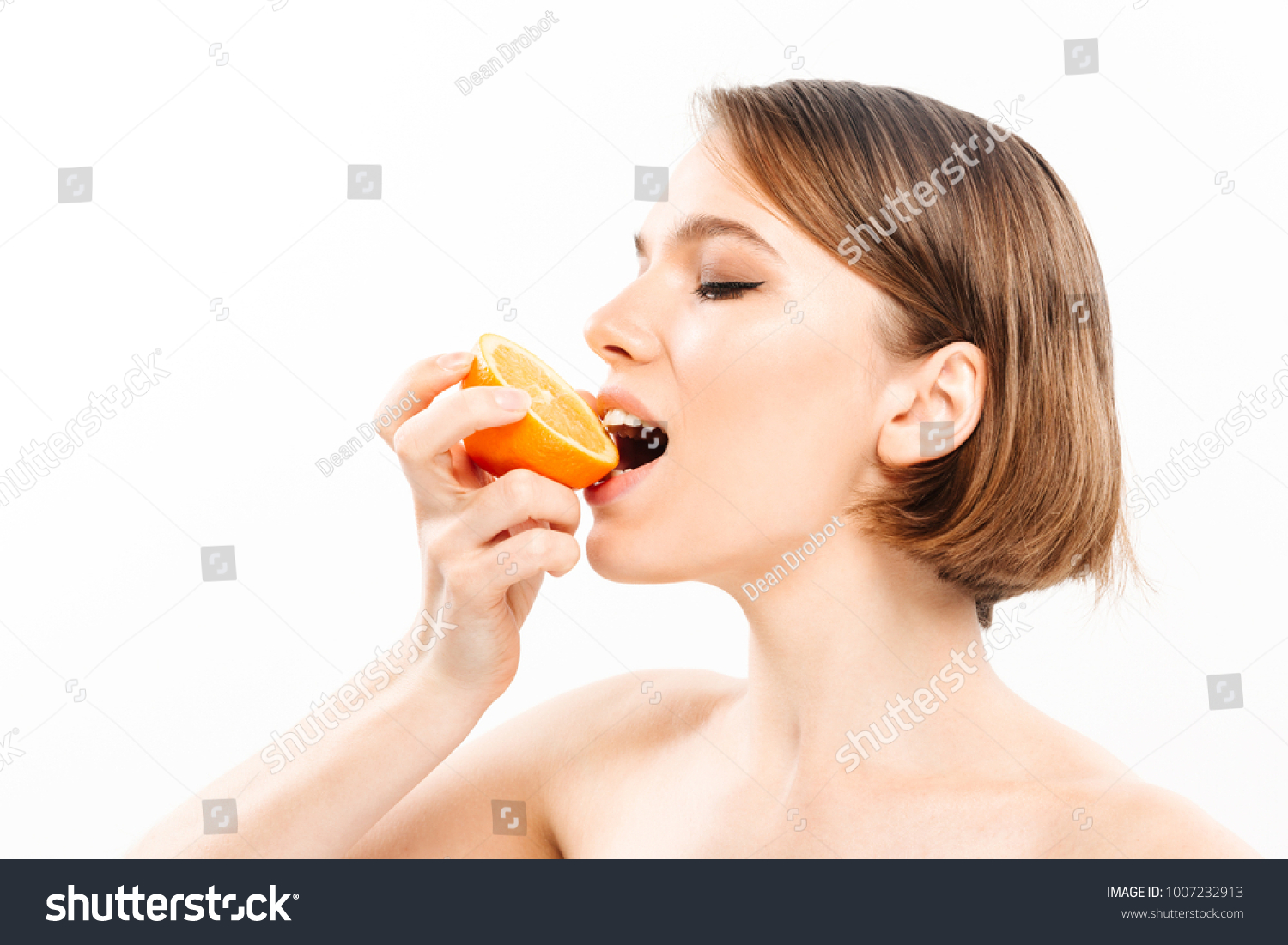 Naked women sliced in half Naked women sliced in half
