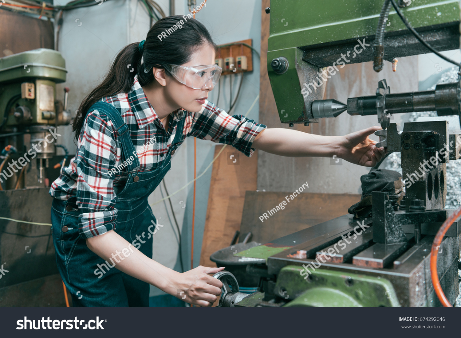 Beauty Professional Factory Female Employee Wearing Stock Photo ...