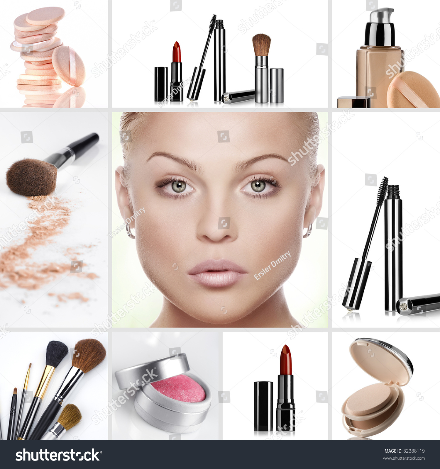 Beauty Theme Collage Composed Of Different Images Stock Photo 82388119 ...