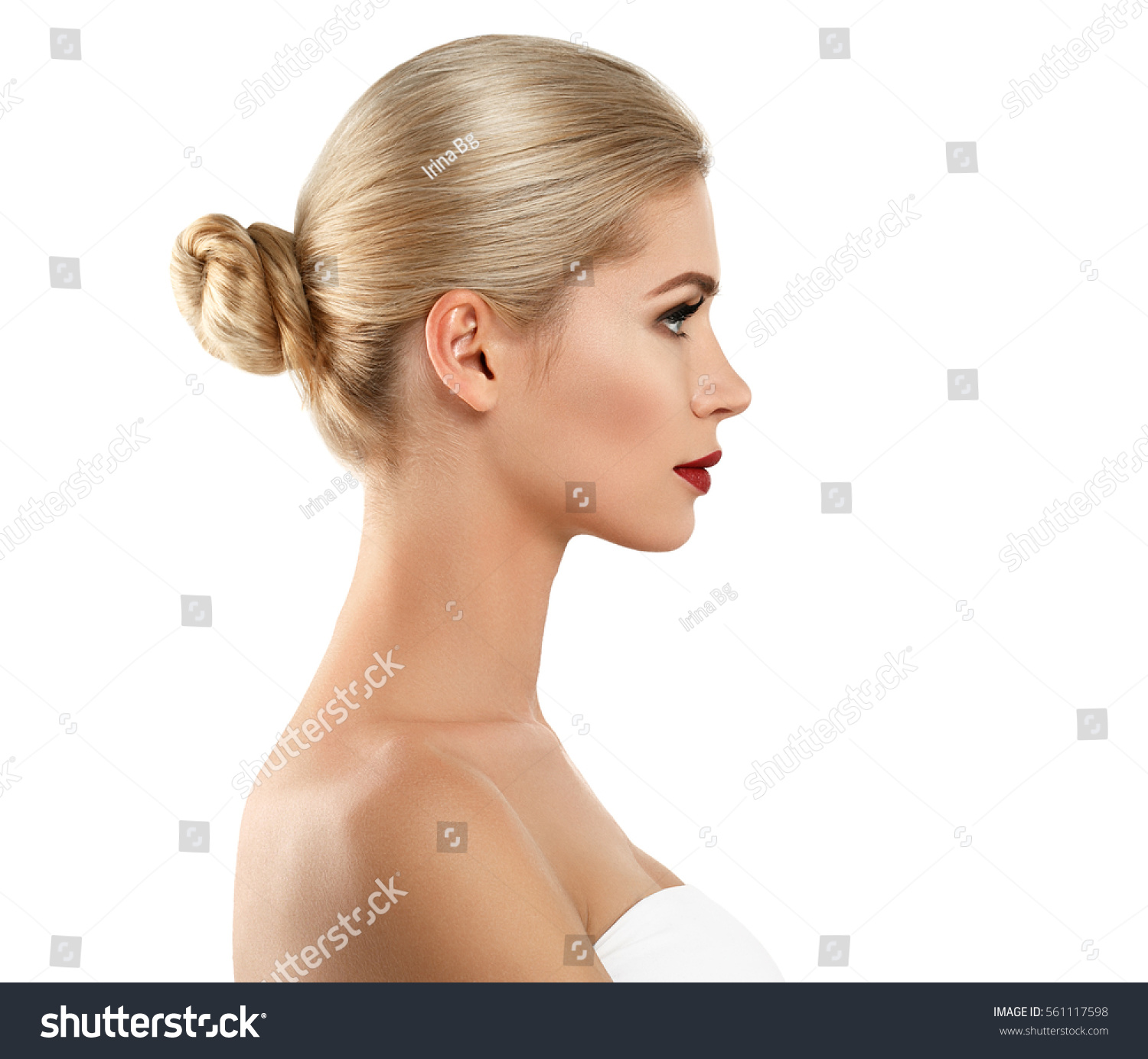 Beauty Woman Profile Face Portrait Beautiful Stock Photo Edit Now
