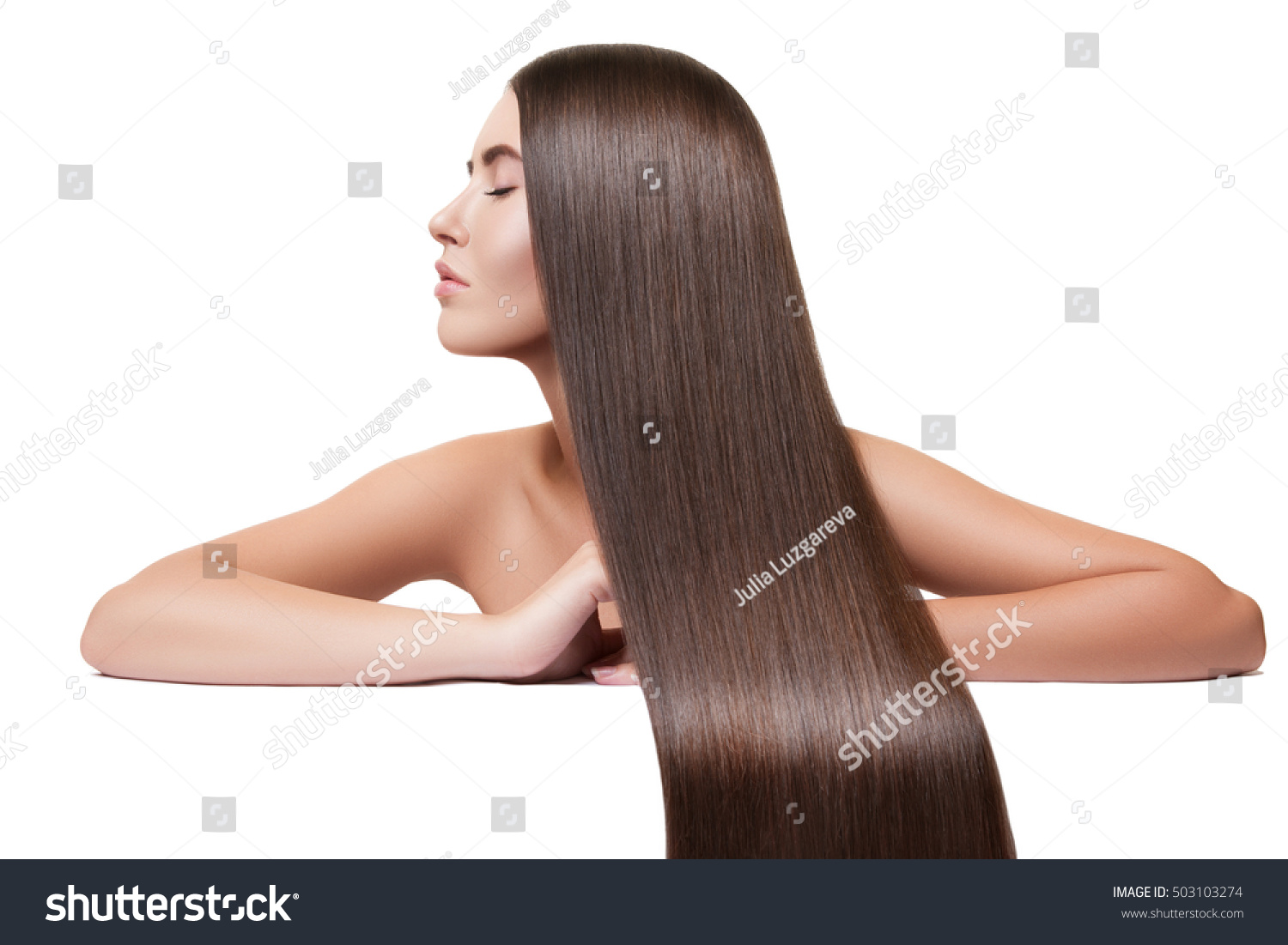Beauty Woman Very Long Healthy Shiny Stock Photo Edit Now 503103274
