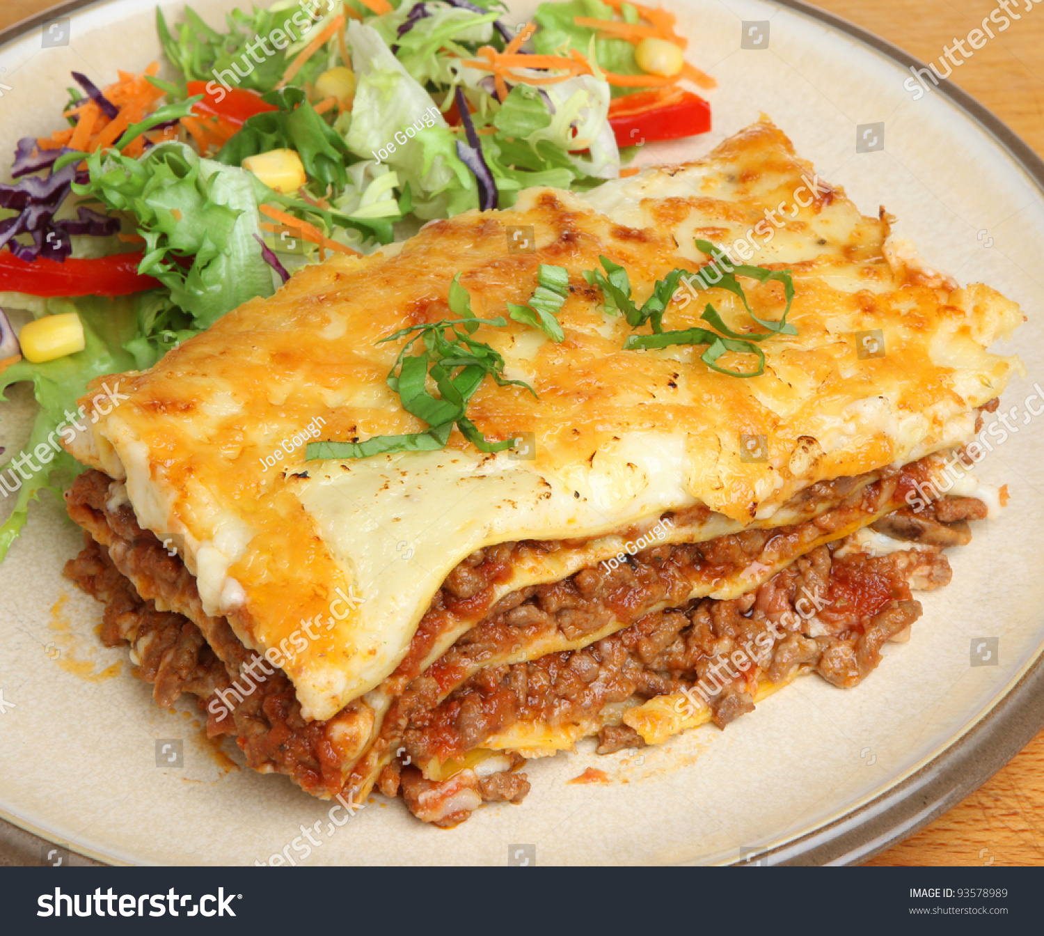 Beef Lasagna Salad Stock Photo 93578989 - Shutterstock