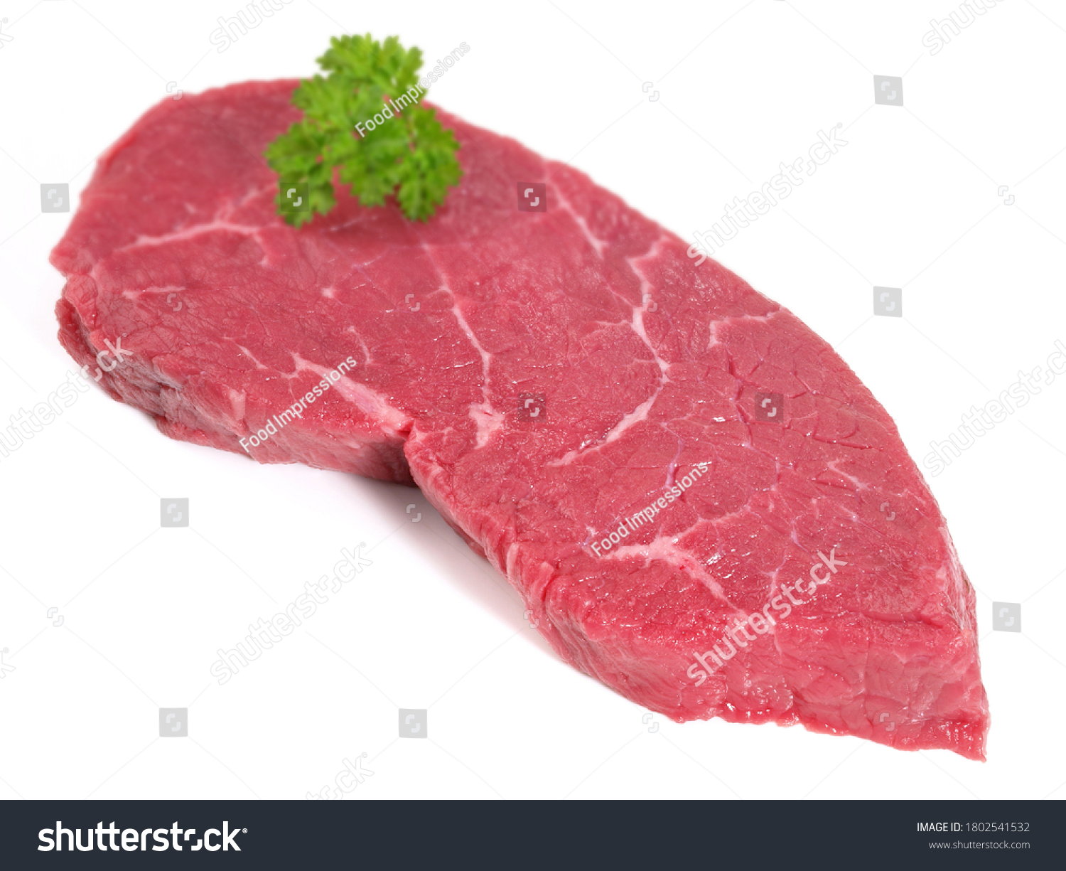 Beef Steak Haunch Steak Stock Photo Edit Now 1802541532