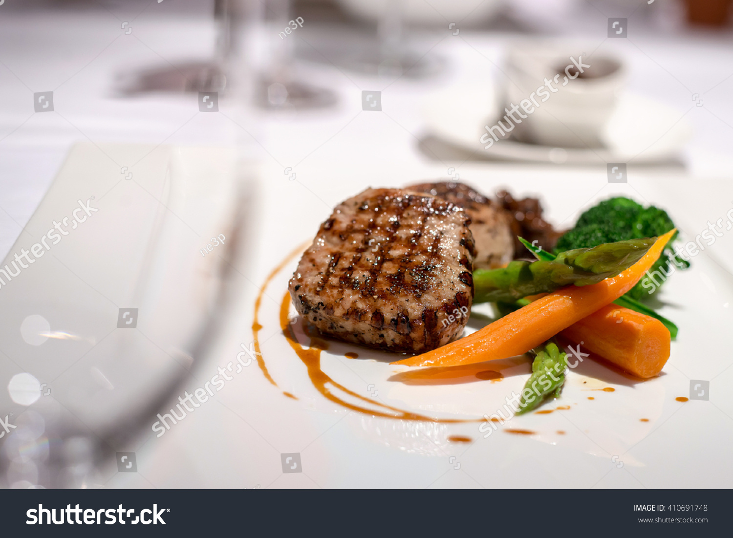 Beef Steak Fine Dining Restaurant Stock Photo 410691748 - Shutterstock