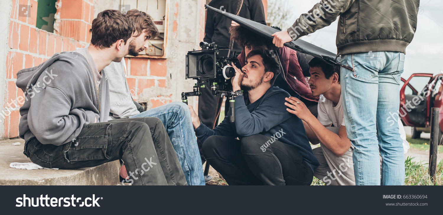 Behind Scene Film Crew Team Filming Stock Photo 663360694 | Shutterstock